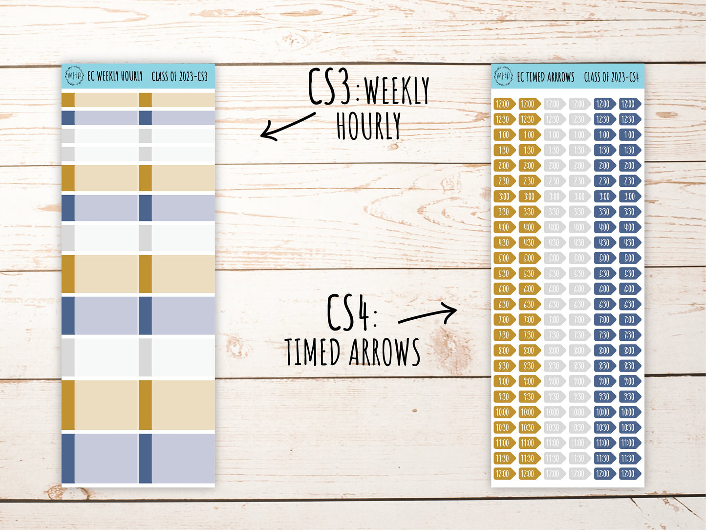 Stickers for 7x9 Erin Condren Planners. GRADUATION MONTH "Class of 2023. Add-On Sticker Sheets || C23-CS