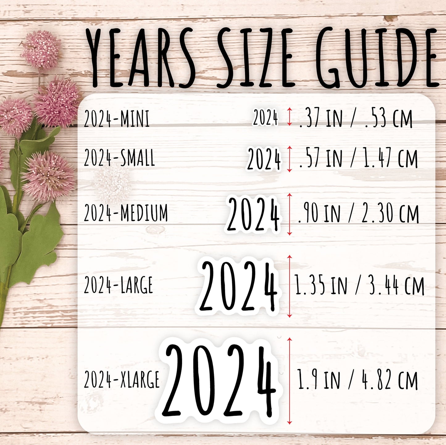Mini 2024 Year Stickers for Bullet Journals and Planners || M408