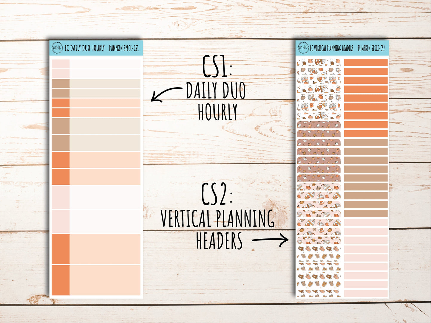 Stickers for 7x9 Erin Condren Planners. NOVEMBER "Pumpkin Spice". Add-On Sticker Sheets || PS-CS