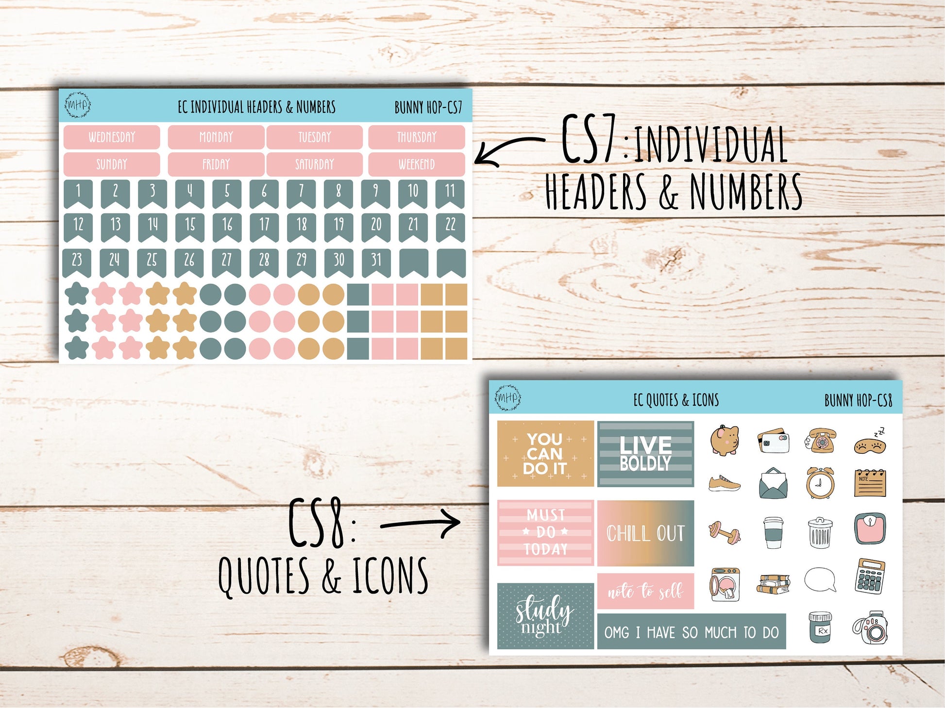 Stickers for 7x9 Erin Condren Planners. DECEMBER "Sweet & Merry". Add-On Sticker Sheets || SM-CS