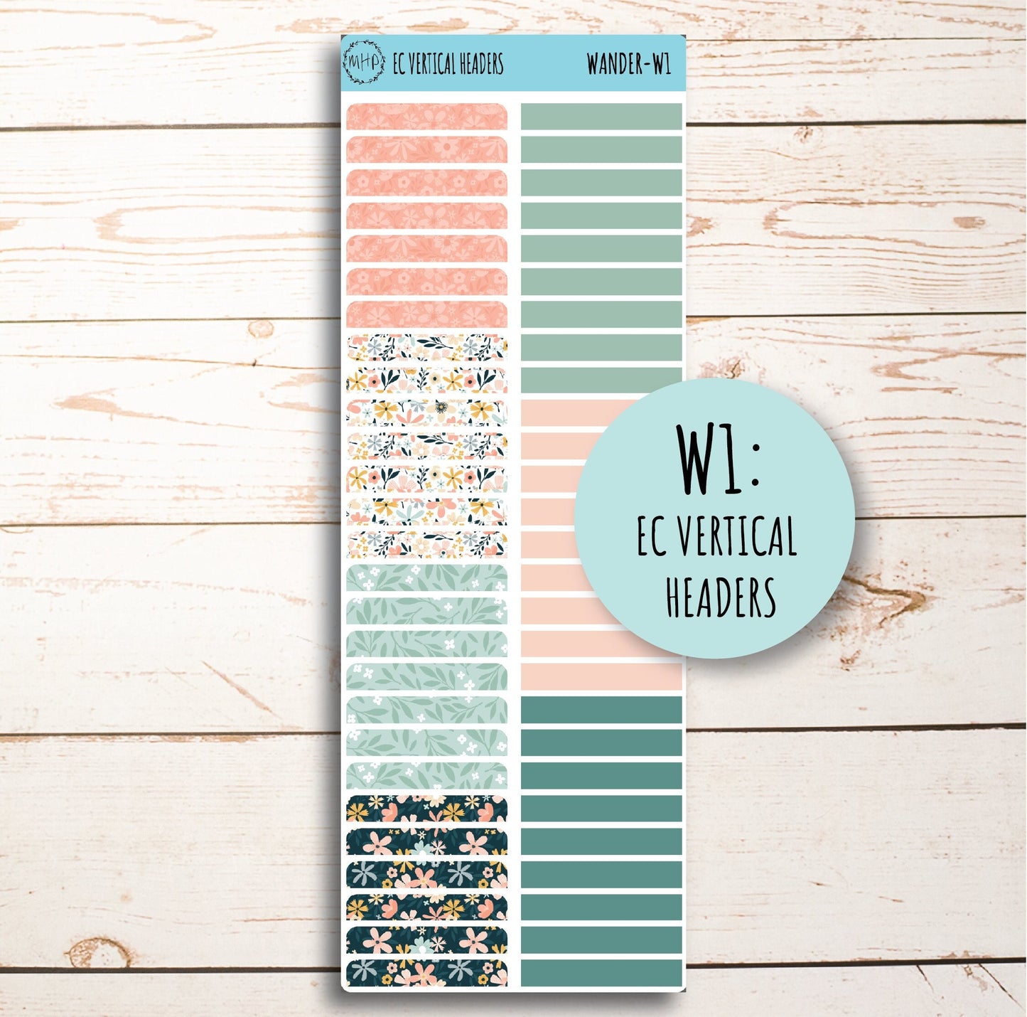 JUNE Weekly Planning Kits for 7x9 Planners. "Wander" || WR-W