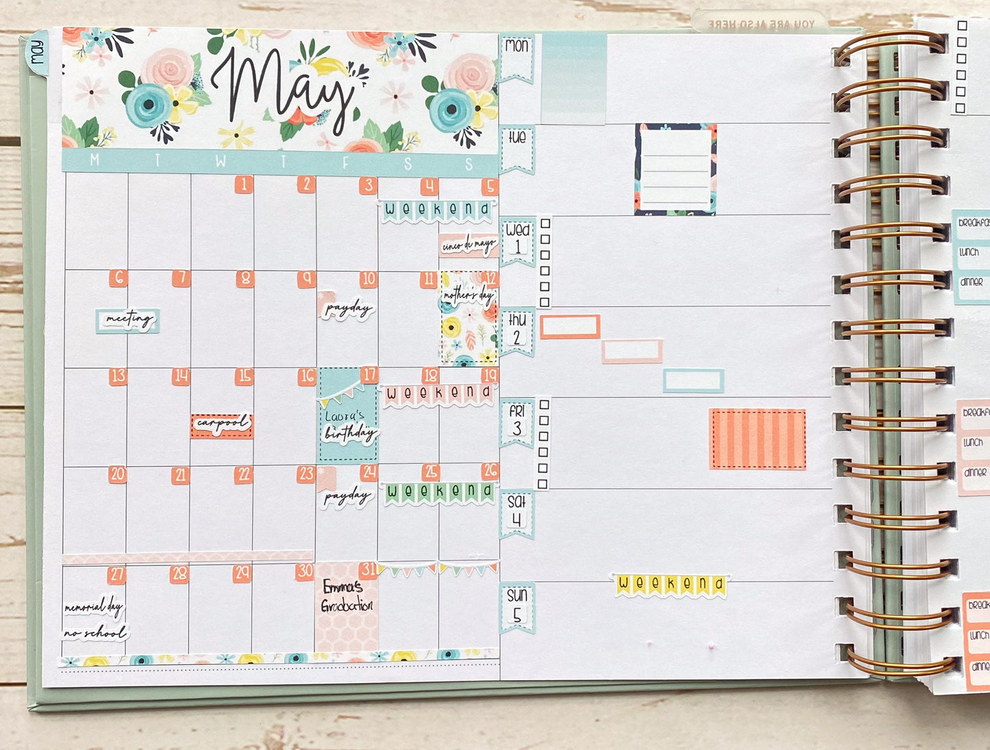 Sticker for MINI Laurel Denise Planners JUNE "Wander" || MWR