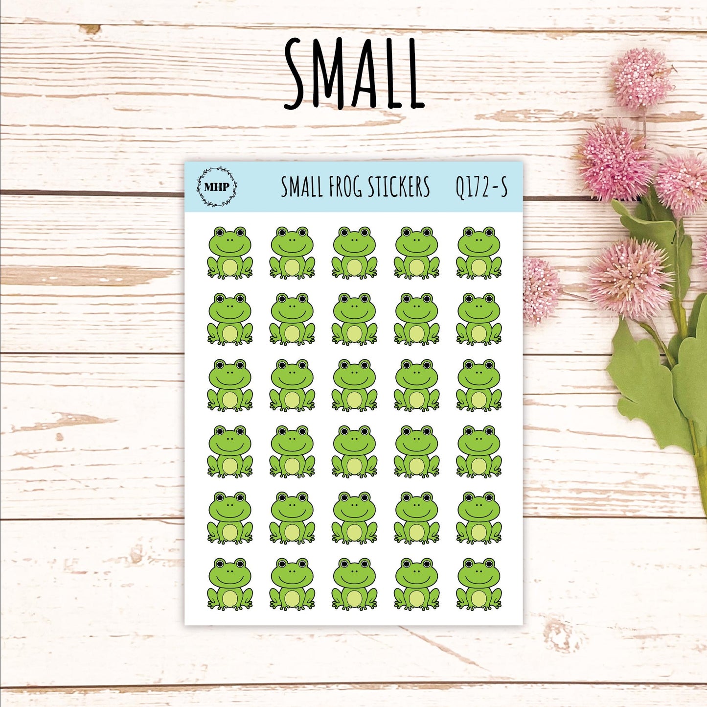 Frog Stickers. Eat the Frog. Planner Stickers || Q172