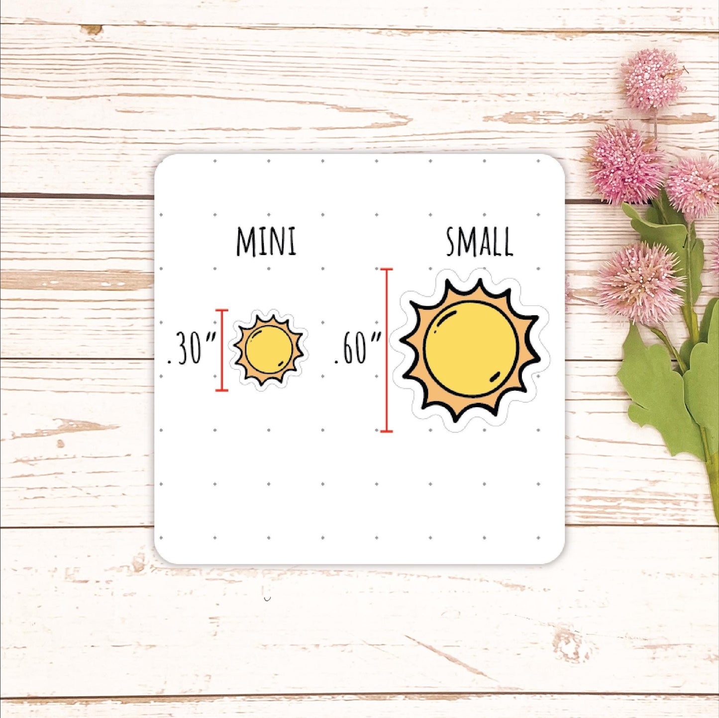 Sun Stickers. Planner Stickers || Q175