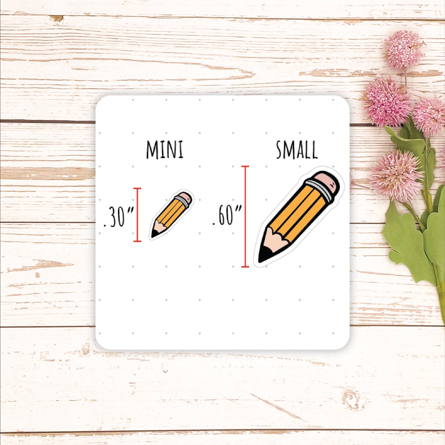 Pencil Stickers. Planner Stickers || Q176