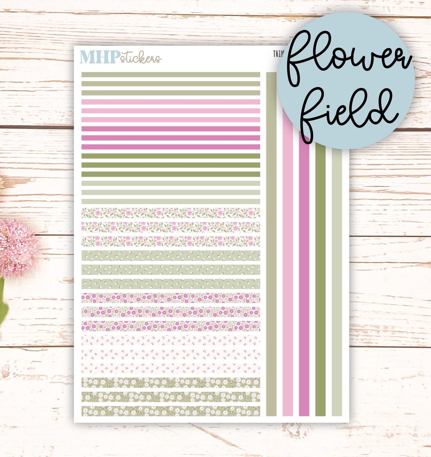 Thin Washi for Laurel Denise Planners. Planner Stickers APRIL '25 || LD406