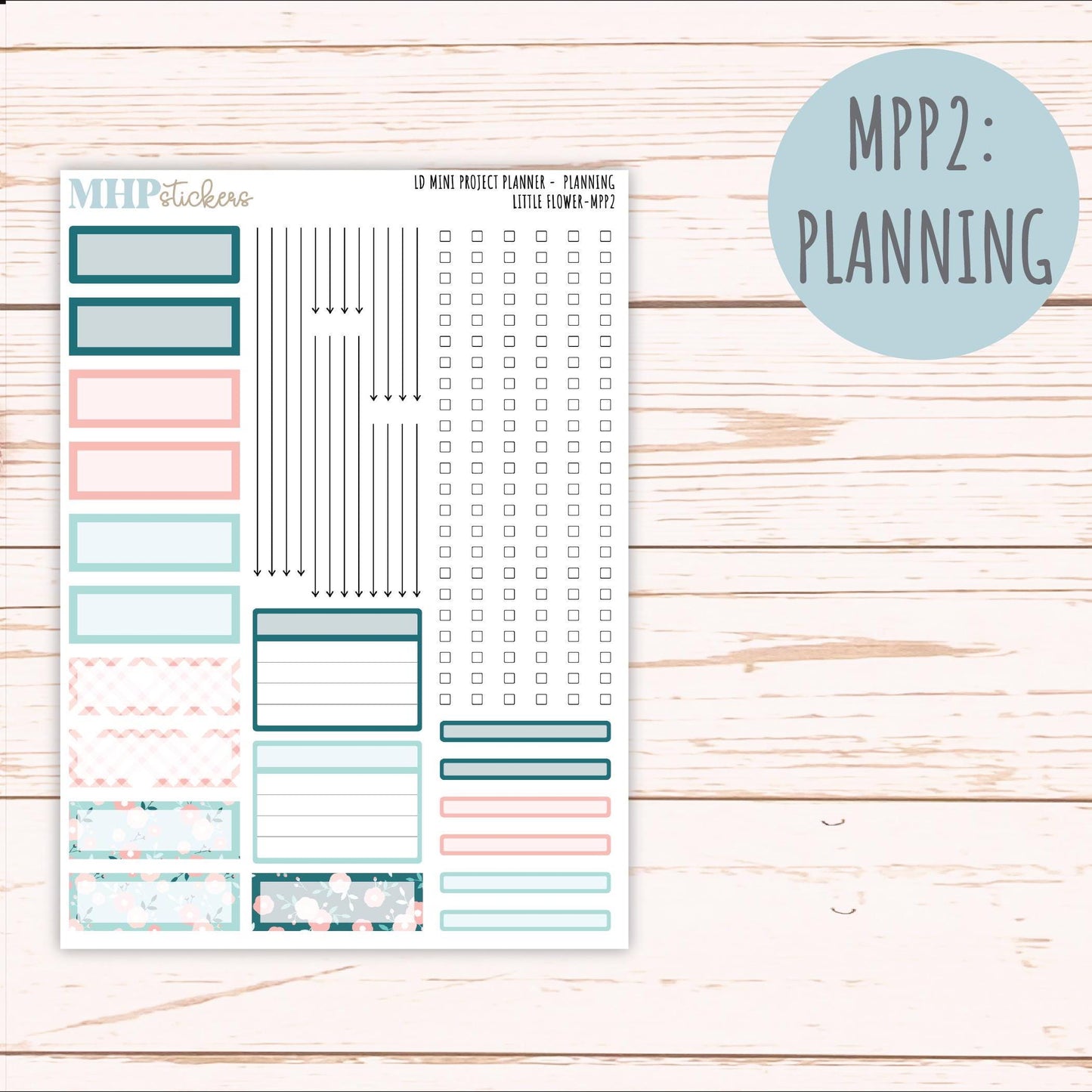 MAY 2025 Stickers for LD Mini Project Planner "Little Garden" || MPPLG