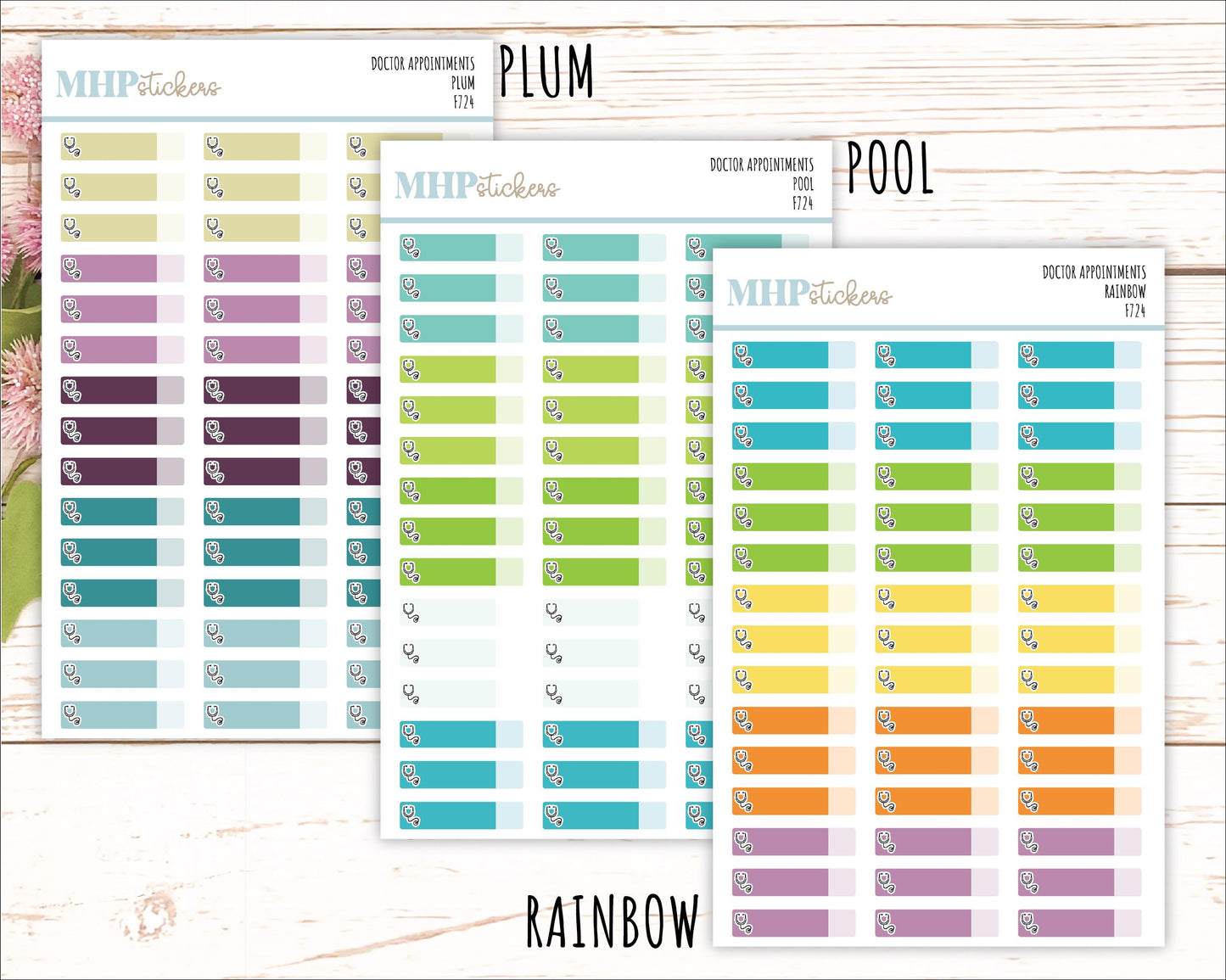 Doctor's Appointment Labels. Planner Stickers || F724