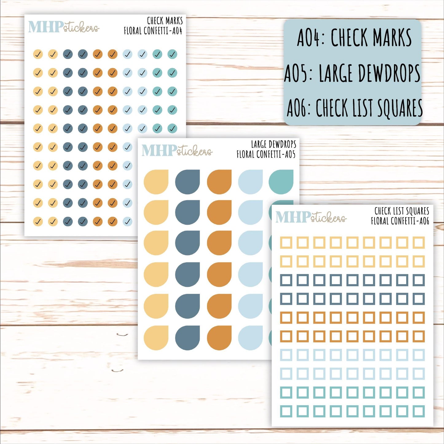 ADD-On's for Monthly Kits "Floral Confetti" || AO-FC