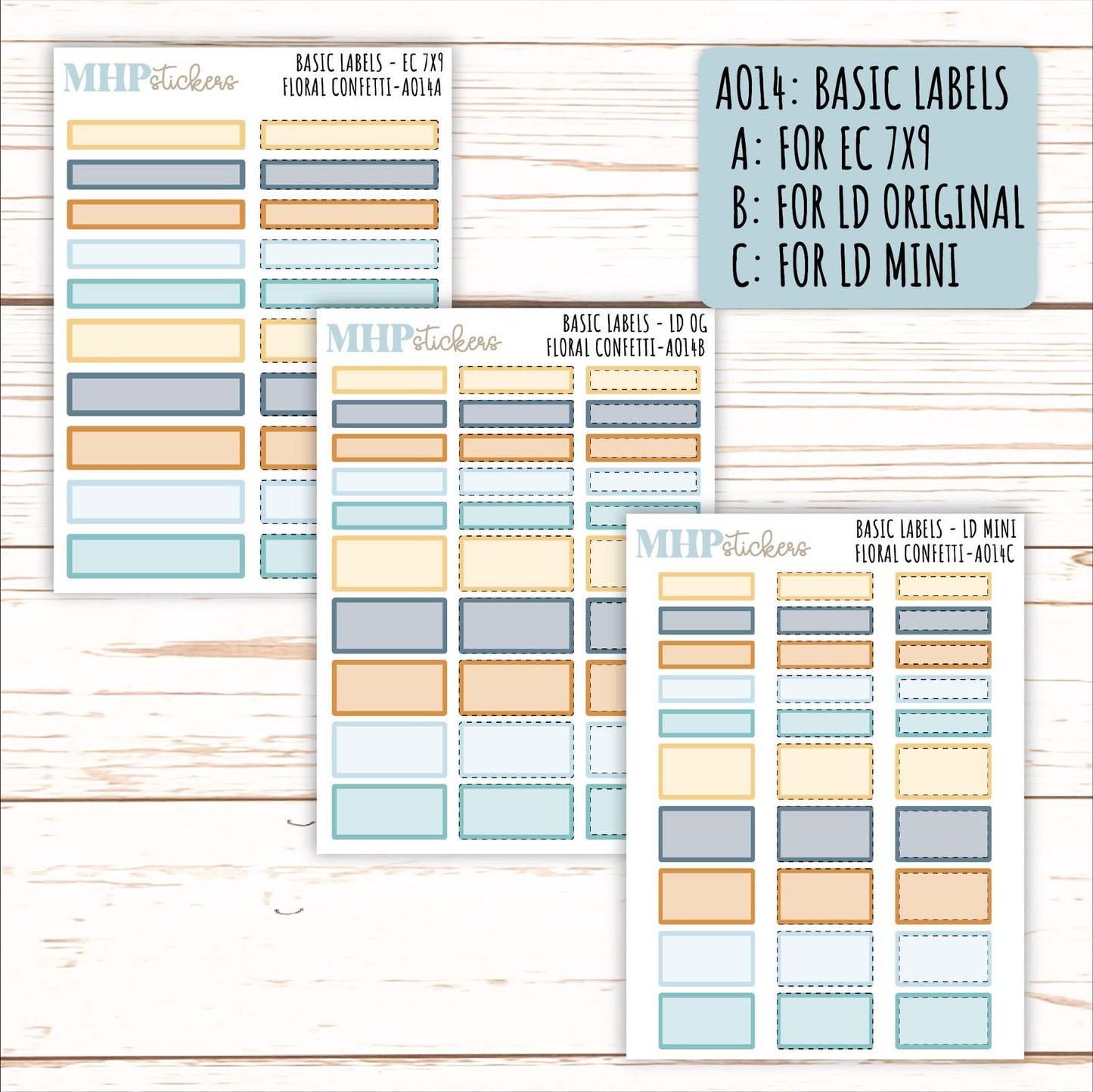 ADD-On's for Monthly Kits "Floral Confetti" || AO-FC