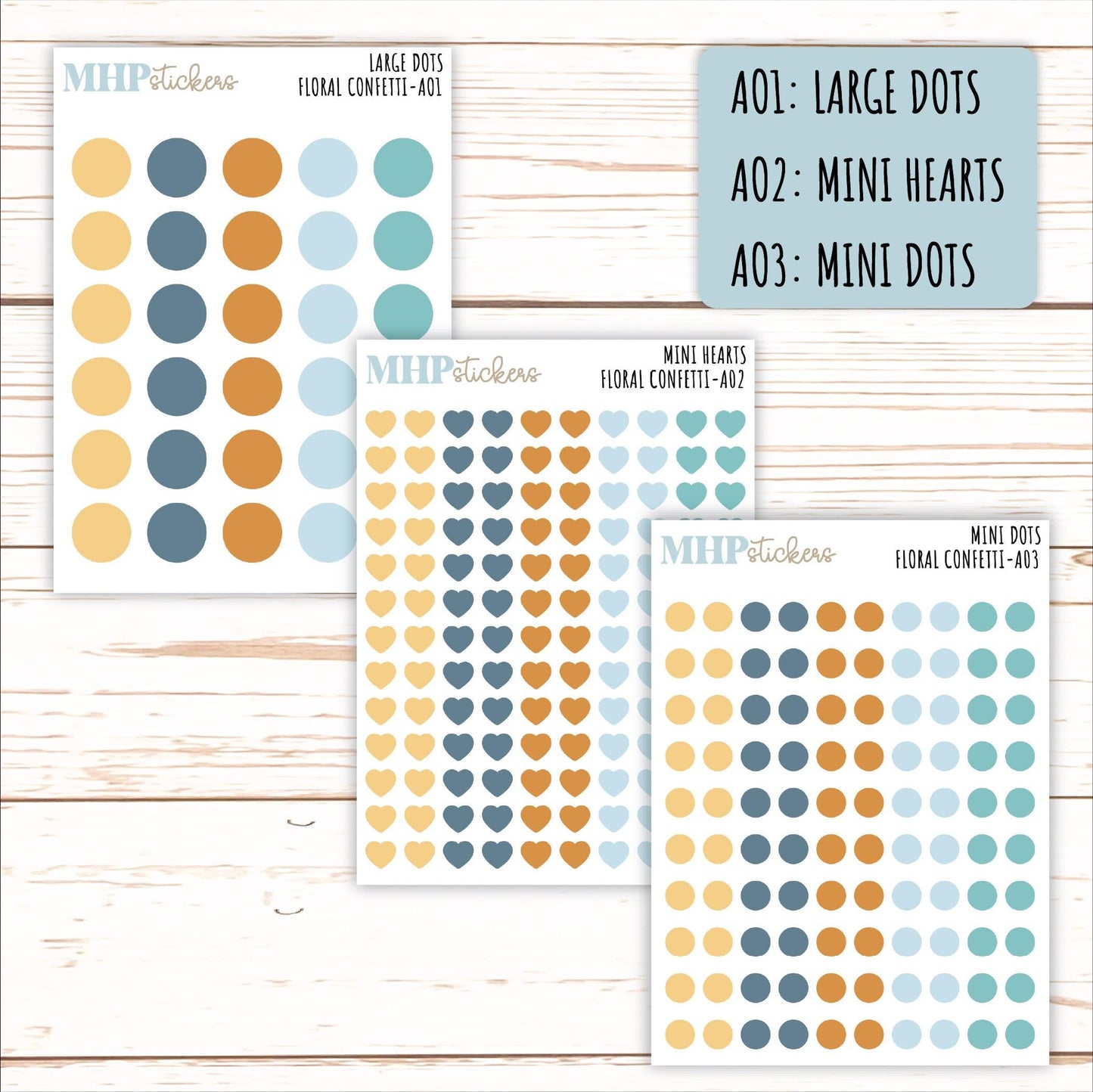 ADD-On's for Monthly Kits "Floral Confetti" || AO-FC