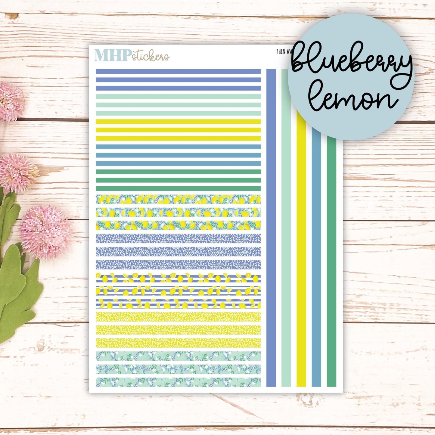 Thin Washi for Laurel Denise Planners. Planner Stickers JULY '25 || LD406