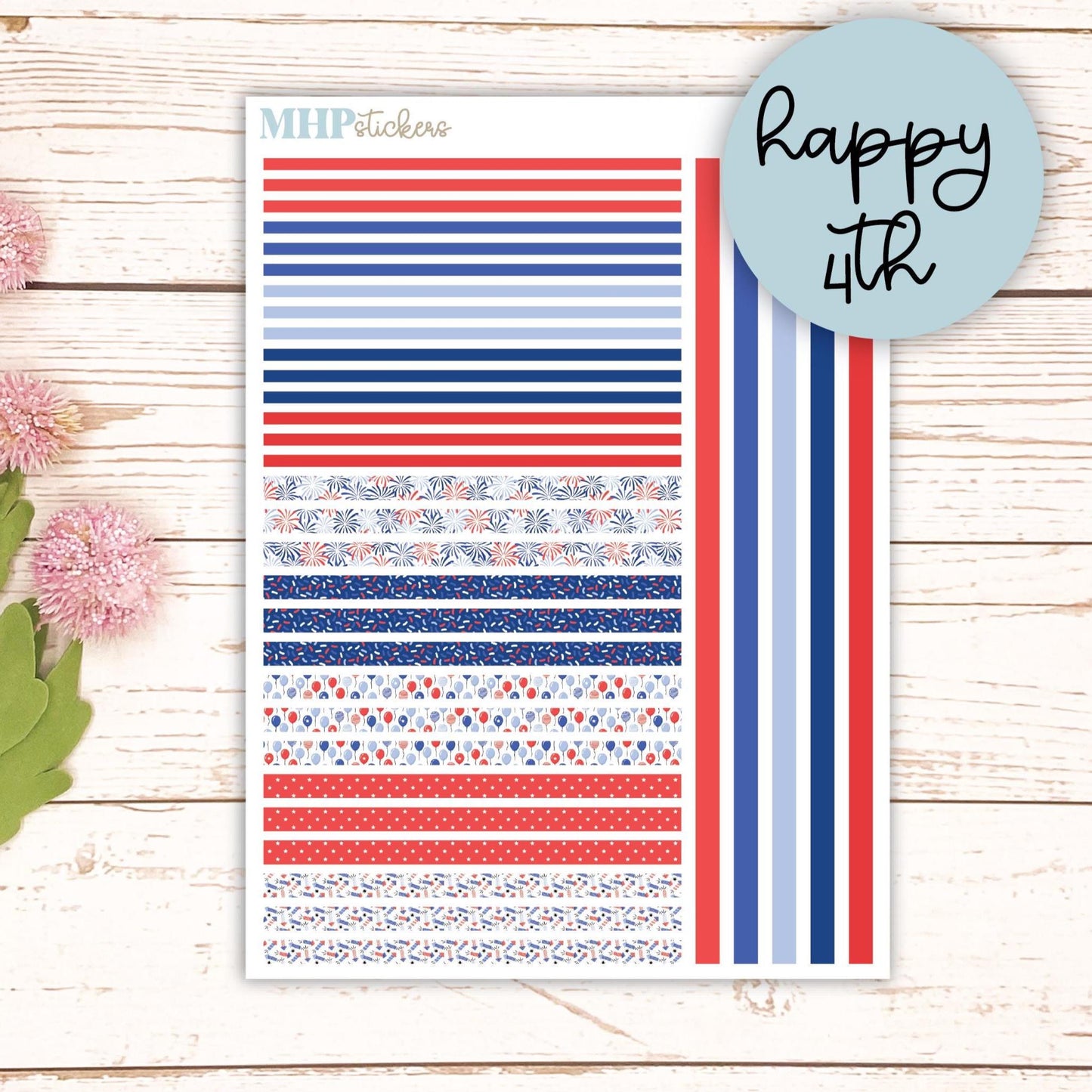 Thin Washi for Laurel Denise Planners. Planner Stickers JULY '25 || LD406