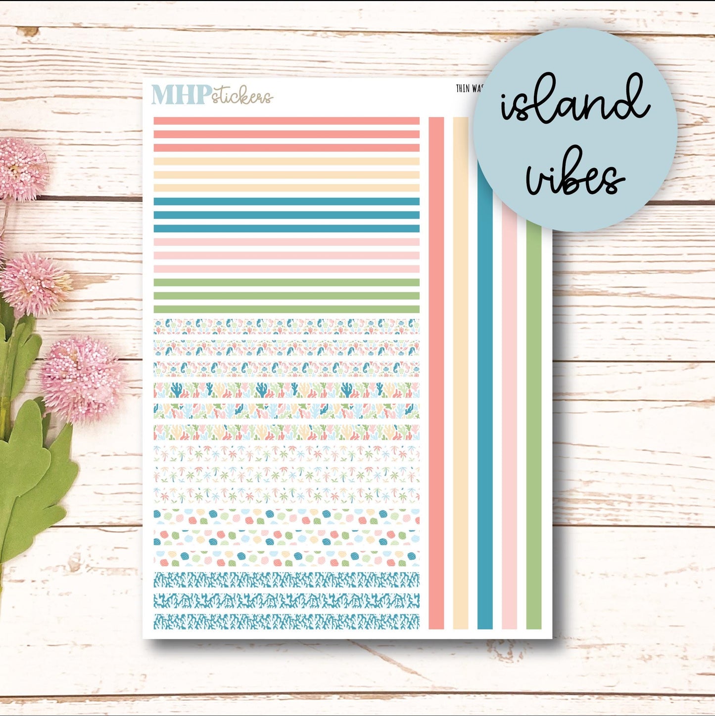 Thin Washi for Laurel Denise Planners. Planner Stickers AUGUST '25 || LD406