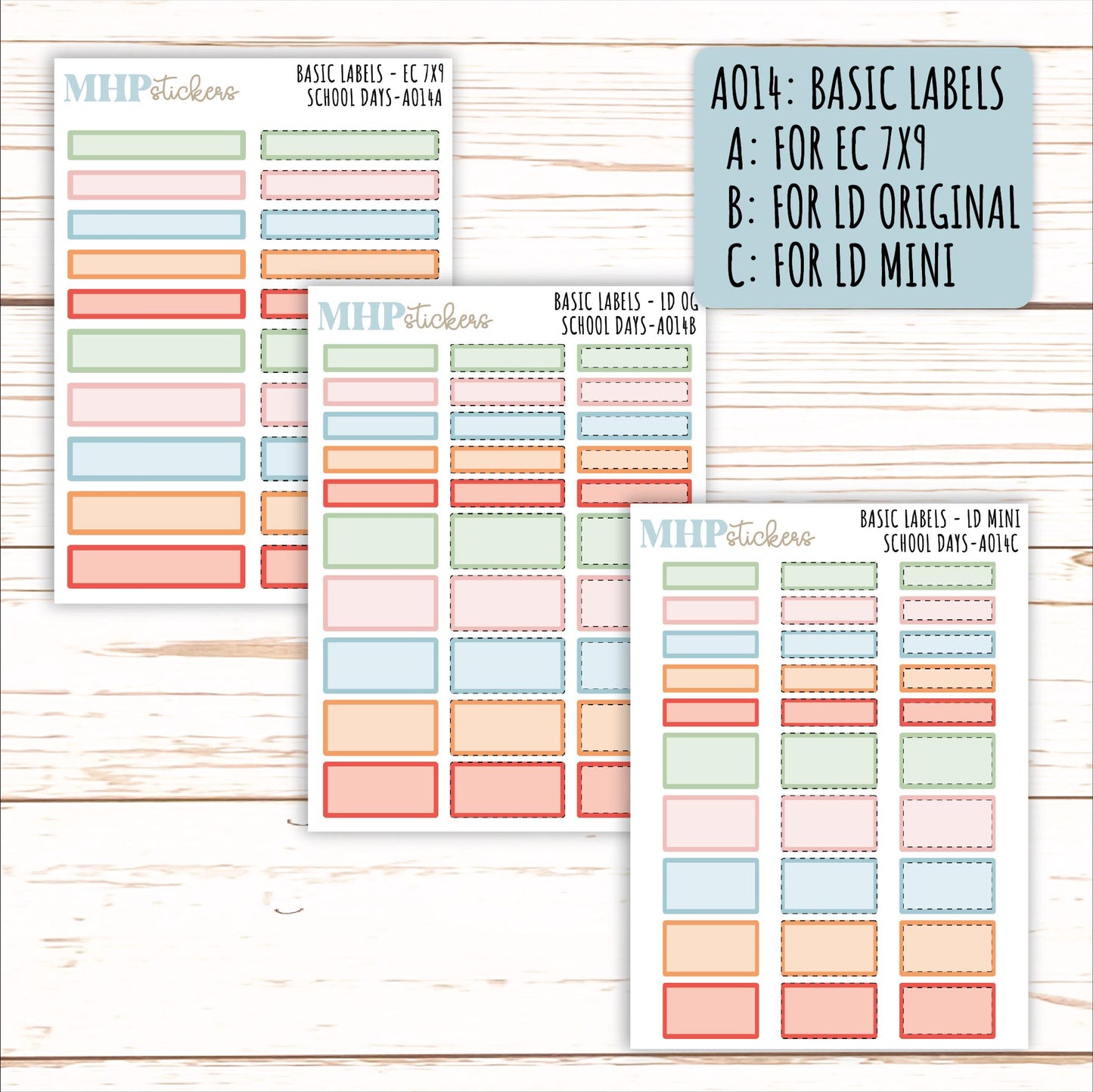 ADD-Ons for Monthly Kits "School days" || AO