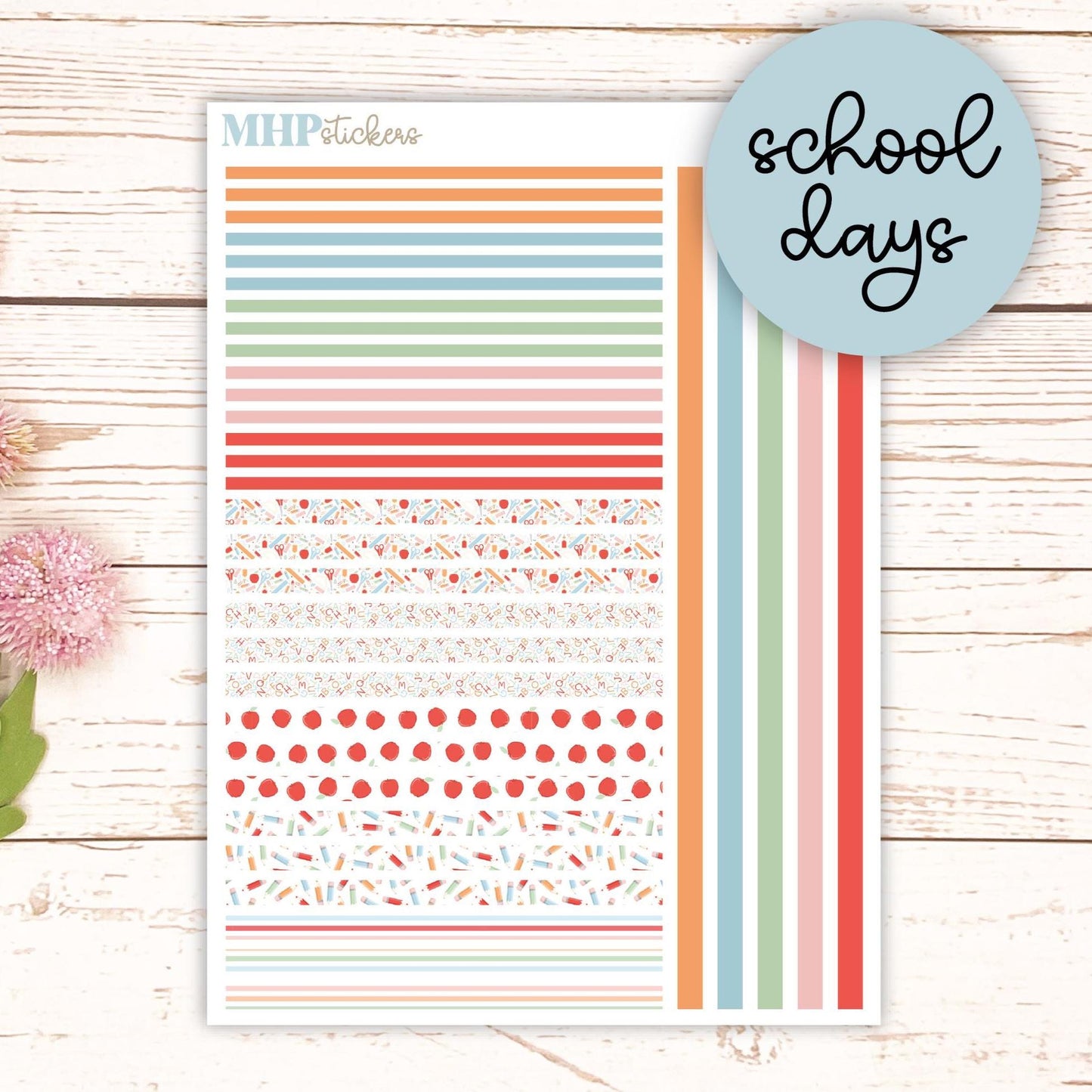 Thin Washi for Laurel Denise Planners. Planner Stickers JSEPTEMEBR '25 || LD406