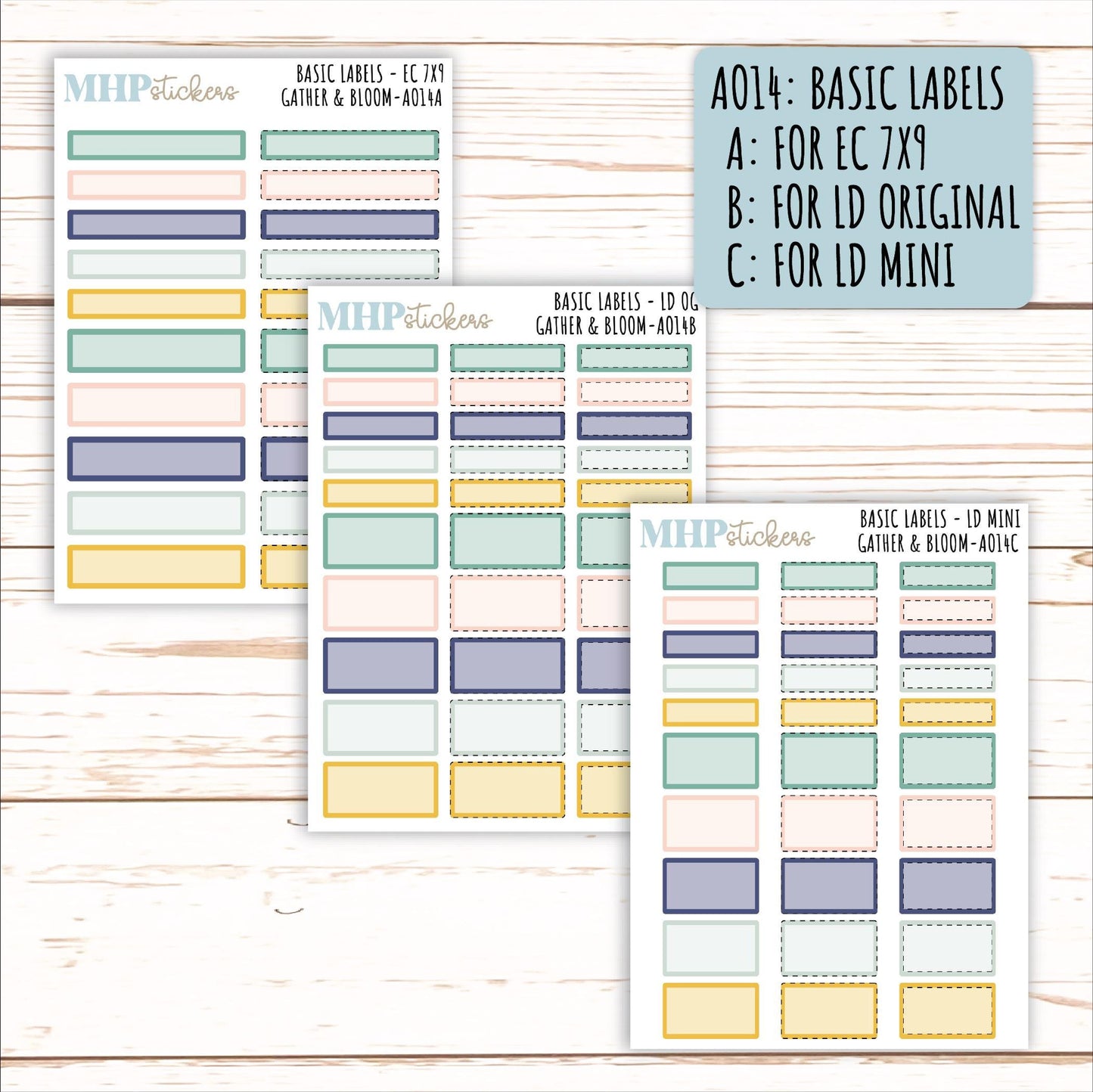 ADD-Ons for Monthly Kits "Gather & Bloom" || AO