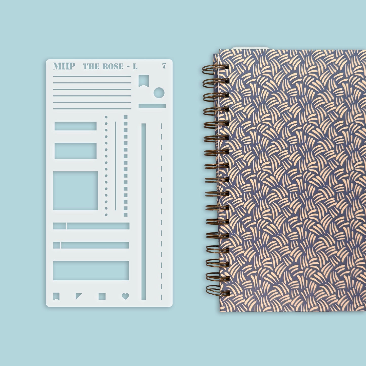 STENCIL #7 for The Large Laurel Denise's Planner The Rose (Formerly Project Planner) || STL