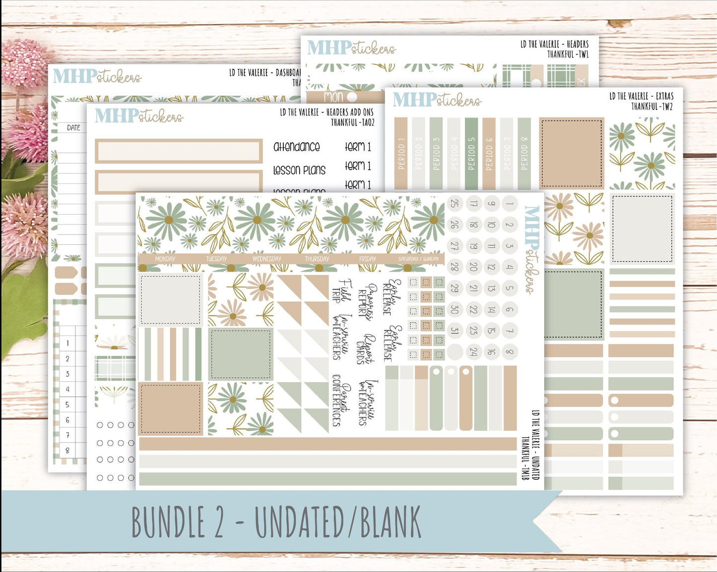 NOVEMBER Stickers for The Valerie Laurel Denise Planner (Formerly Teacher Planner) "Wild Boho" || TC