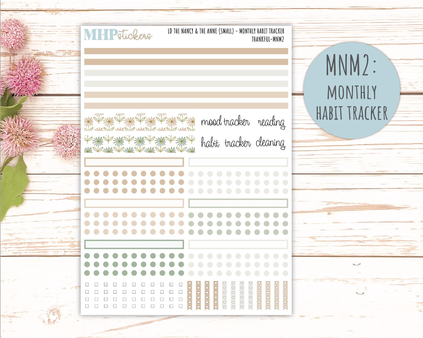 NOVEMBER 2025 Stickers for Small Horizontal & Vertical Laurel Denise Planners. (Formerly Mini Planner) "Wild Boho" || MN