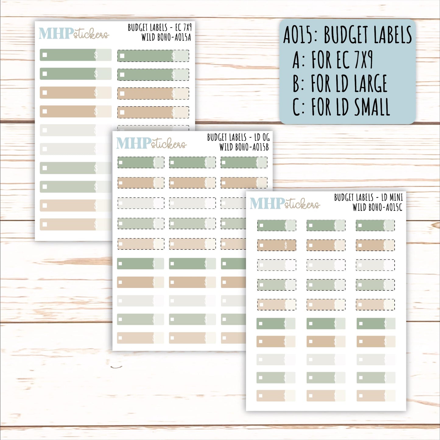 ADD-Ons for Monthly Kits "WIld Boho" || AO