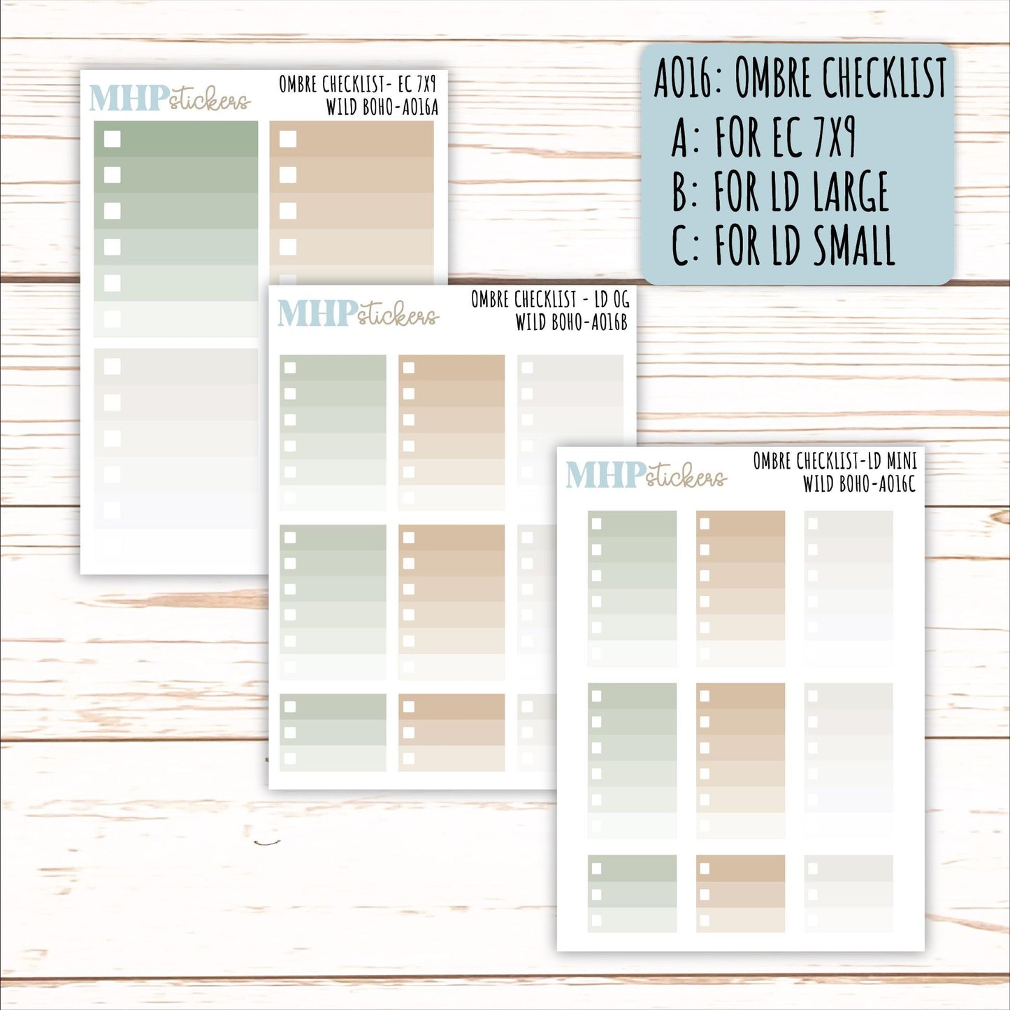 ADD-Ons for Monthly Kits "WIld Boho" || AO