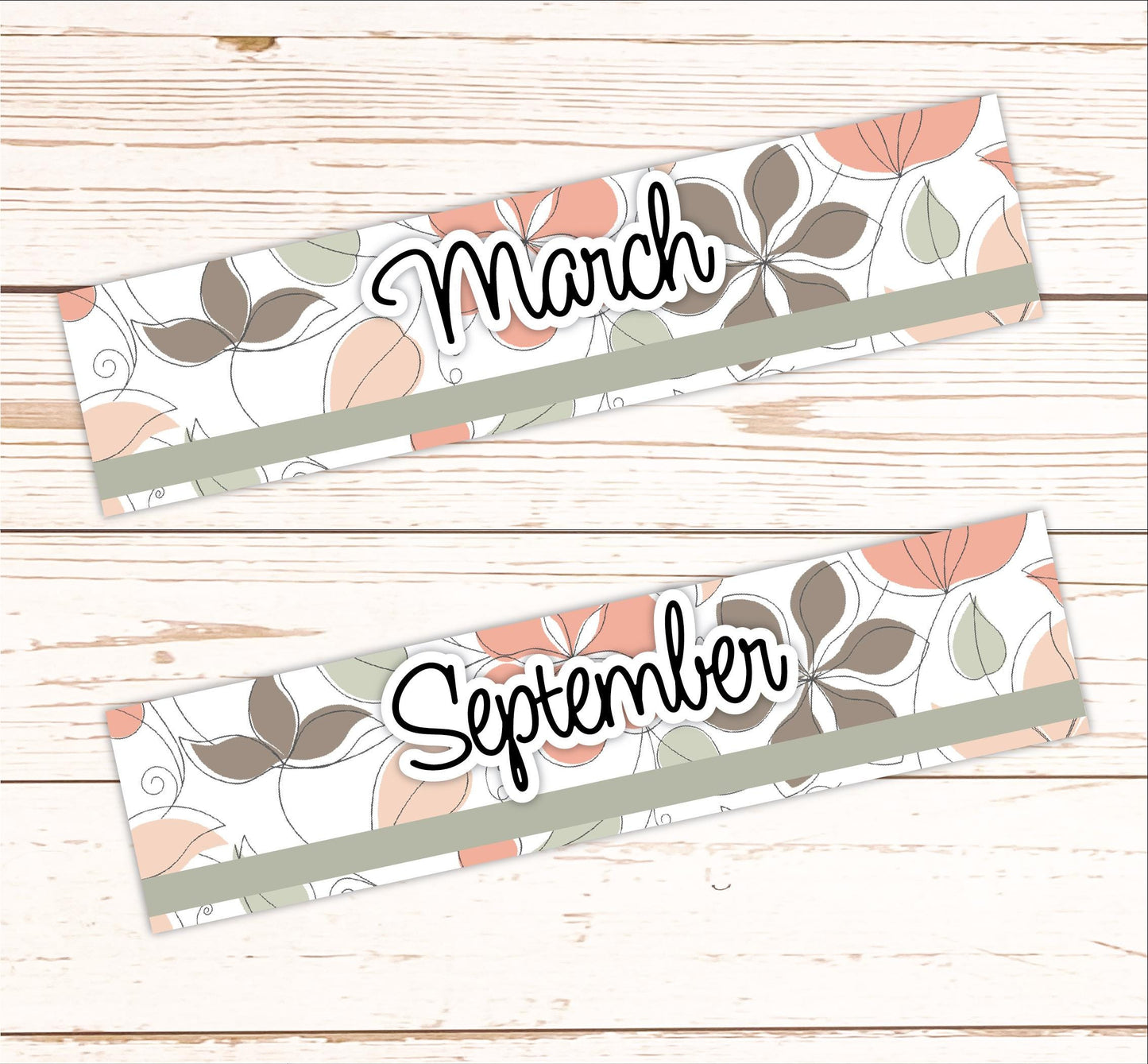 Month Stickers for 2025 Planner Kits || B312