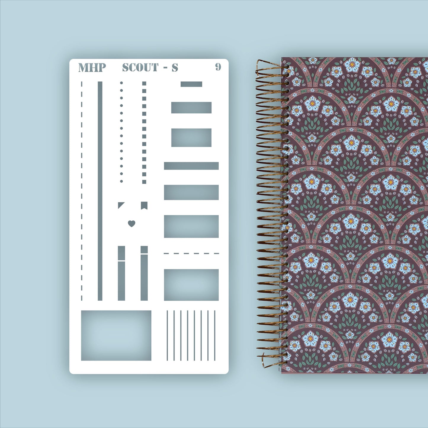 STENCIL #9 for the Small Laurel Denise Planner The Scout || STL