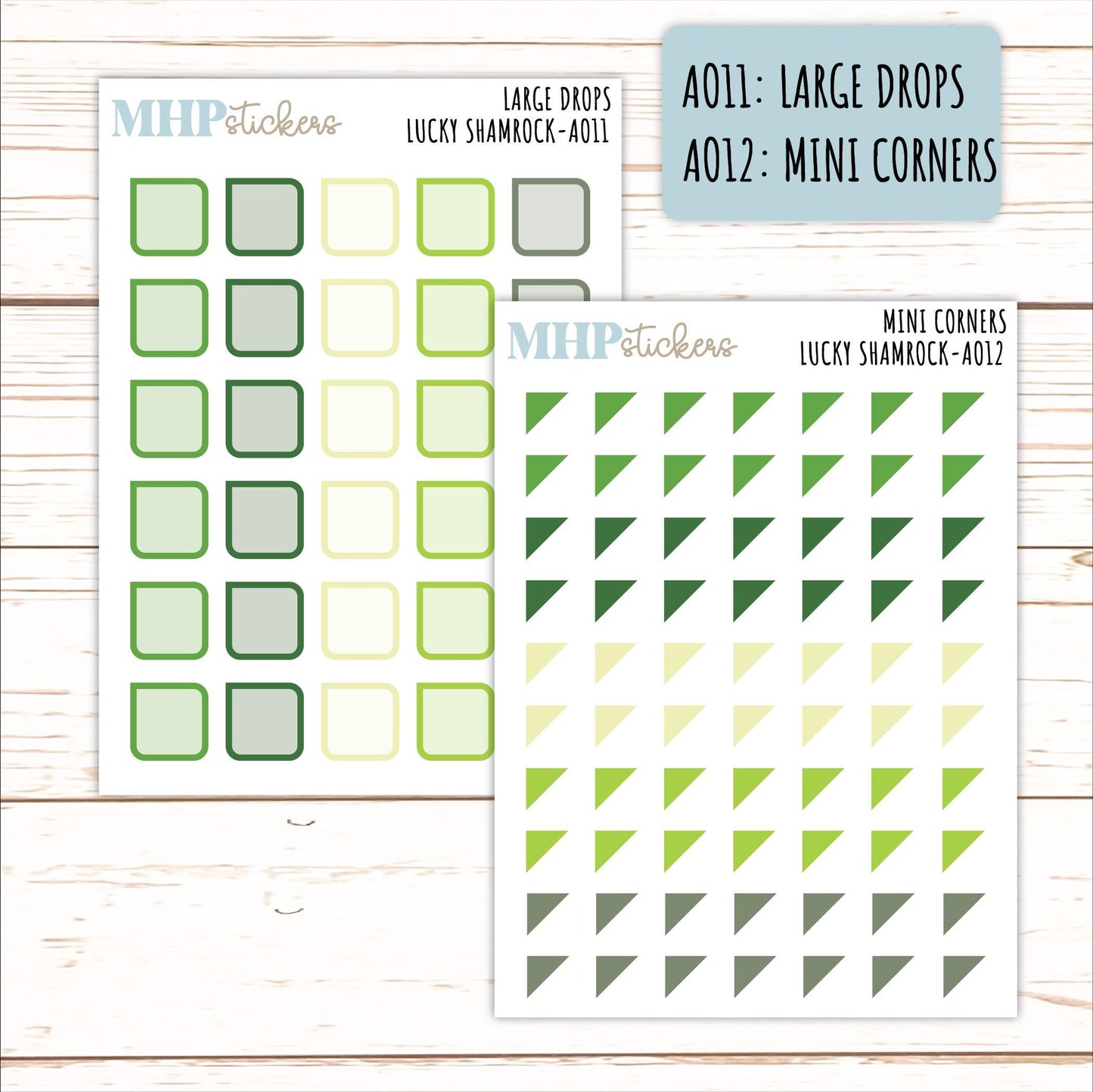 ADD-On's for Monthly Kits "Lucky Shamrock" || AO
