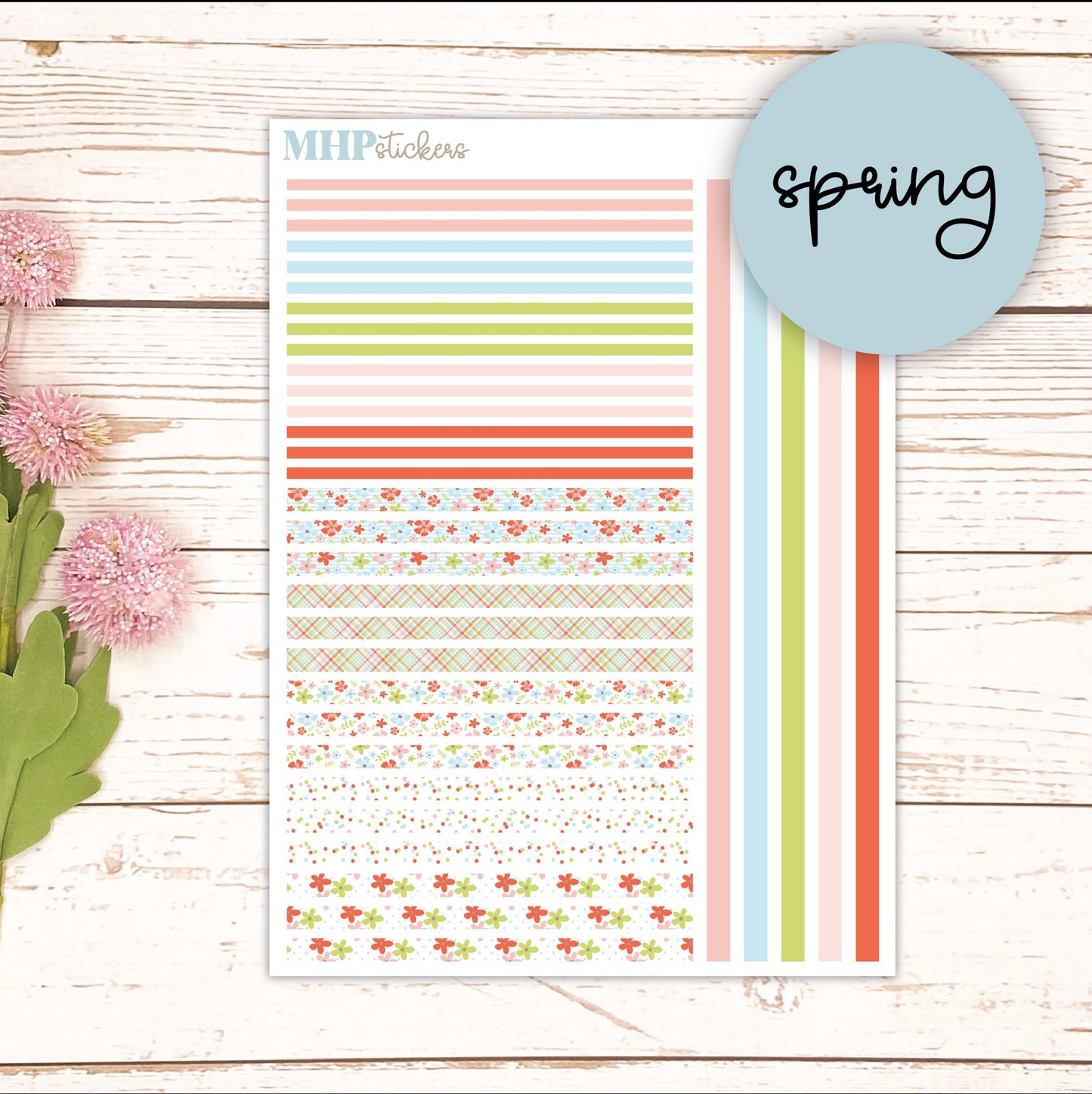 Thin Washi for Laurel Denise Planners. Planner Stickers MARCH '26 || LD406