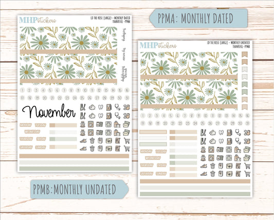 NOVEMBER Stickers for the large Laurel Denise Rose Planner (Formerly Project Planner) "Wild Boho" || PP
