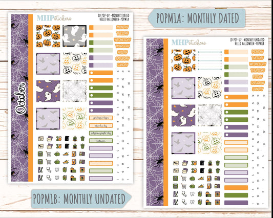 October 2025 Stickers for The Jo Laurel Denise Planner (Formerly Pop-Up Planner) "Hello Halloween" || POP