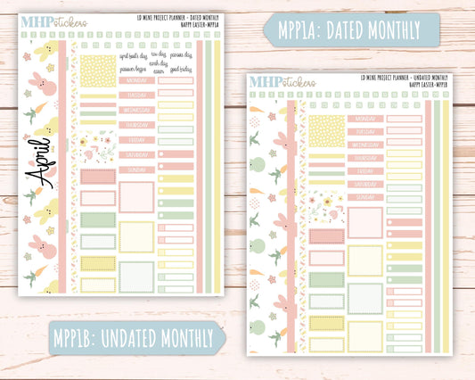 APRIL 2025 Stickers for The Rose Small Laurel Denise Planner (Formerly Mini Project Planner) "Happy Easter" || MPPHE
