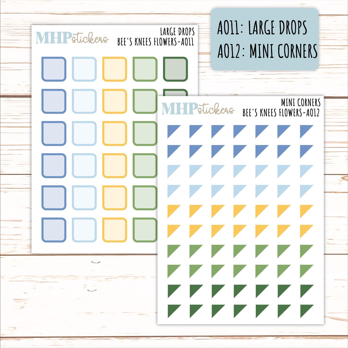 ADD-On's for Monthly Kits "Bee's Knees Flowers" || AO