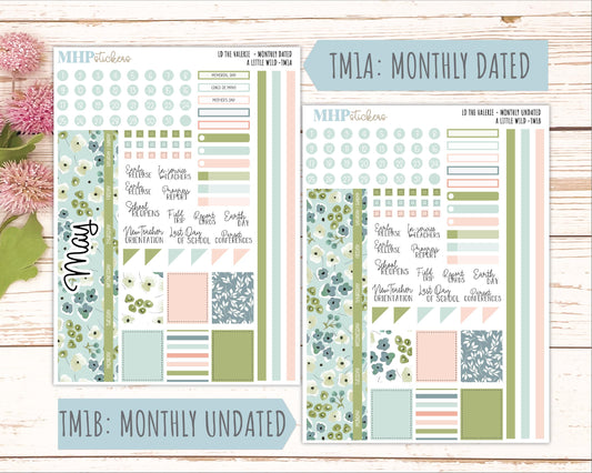 MAY Stickers for The Valerie Laurel Denise Planner "A Little Wild" || TC