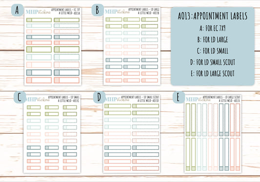 Basic Labels & Habit Trackers. ADD-Ons for Monthly Kits "A Little Wild" || AOBL