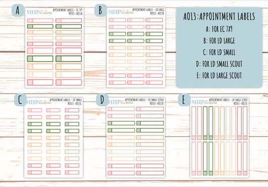 Basic Labels & Habit Trackers. ADD-Ons for Monthly Kits "A Little Wild" || AOBL