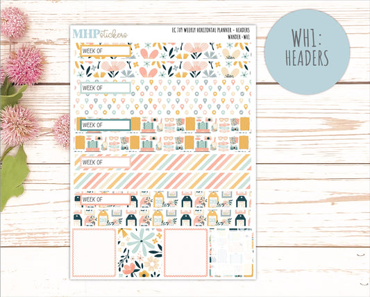 JUNE Weekly Horizontal Planning Kit for 7x9 Erin Condren Planners. 2026 Collection "Wander" || ECWH