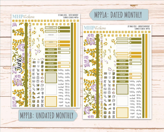 JUNE 2026 Stickers for The Small Rose Laurel Denise Planner. "Summer Flowers" || MPP