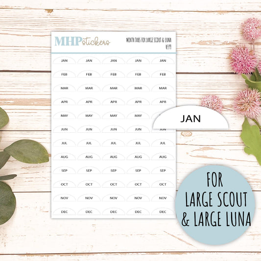 Month Tabs for Laurel Denise Planners || TAB
