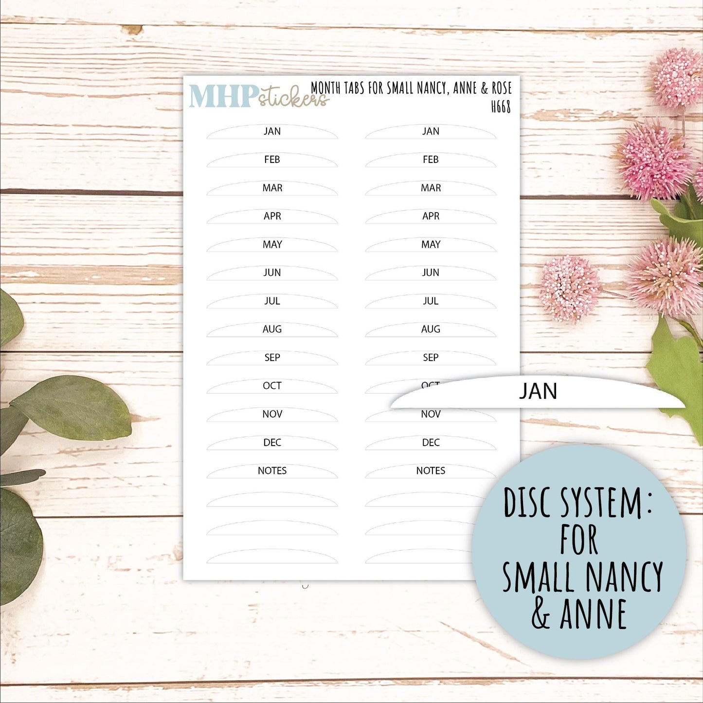 Month Tabs for Laurel Denise Planners || TAB
