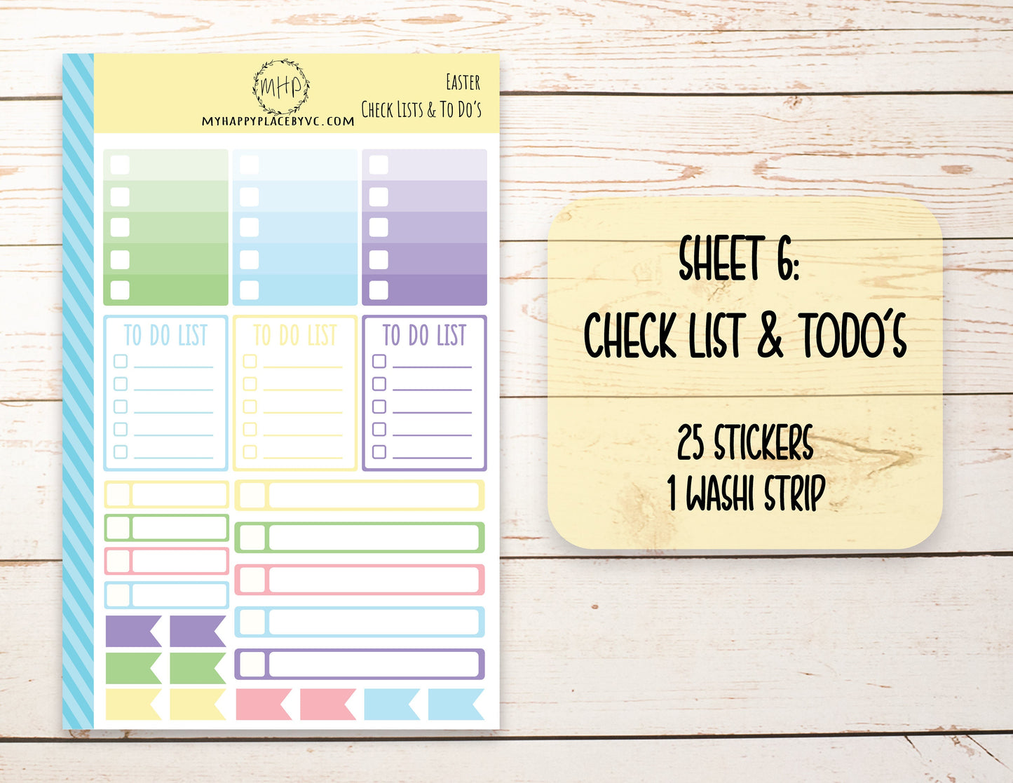 Planner Stickers | "EASTER" Collection | Add On Stickers for College Planners Stickers, Teacher Planner and Bullet Journals