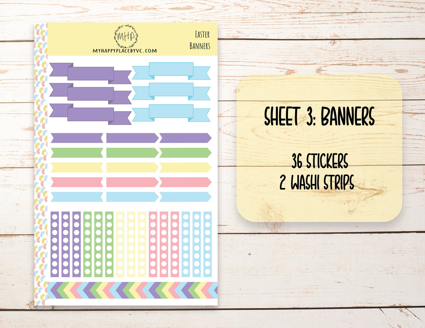 Planner Stickers | "EASTER" Collection | Add On Stickers for College Planners Stickers, Teacher Planner and Bullet Journals