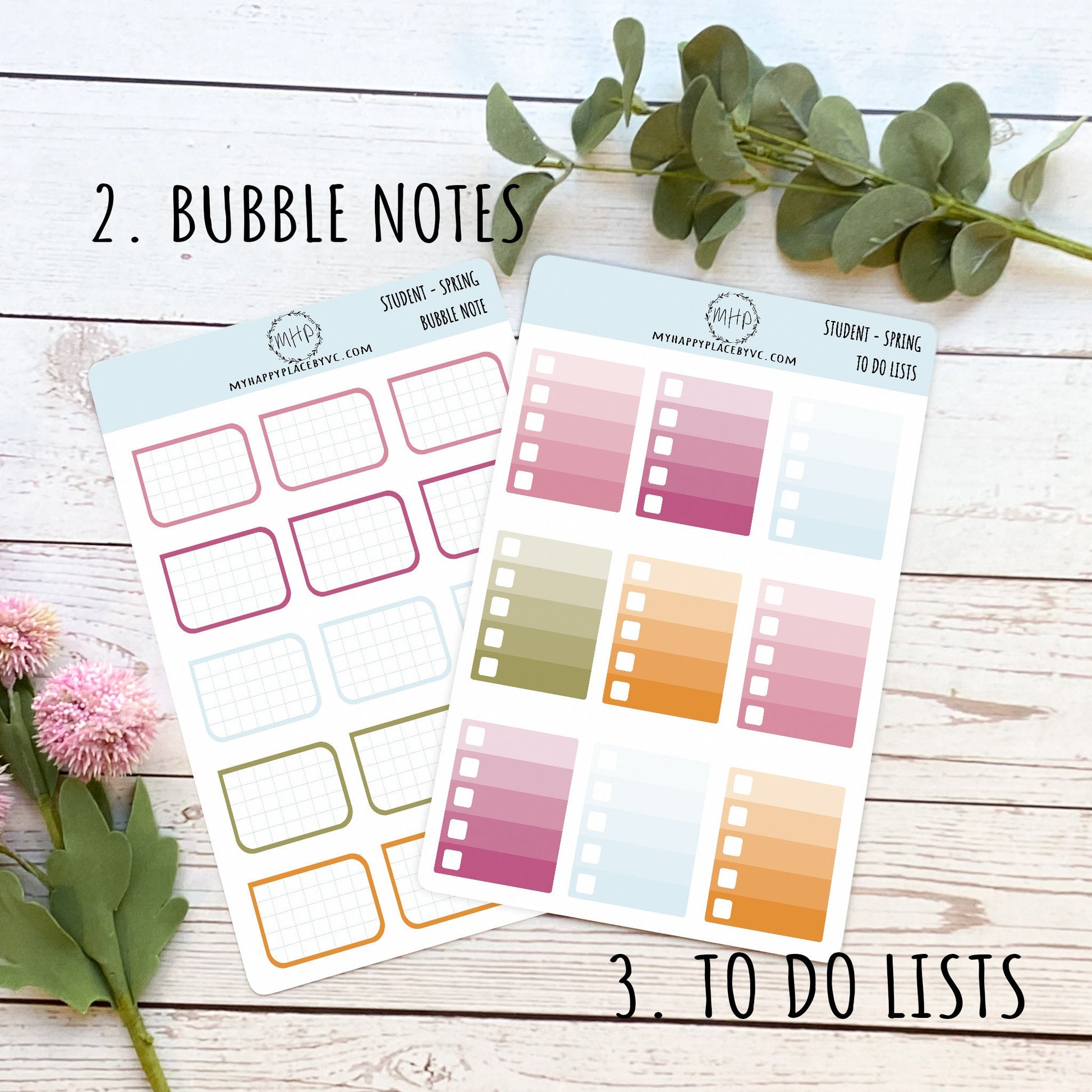 Planner Stickers || "SPRING COLLECTION"  || Add On Stickers for Planners, Organizers and Bullet Journals || Decorative Stickers