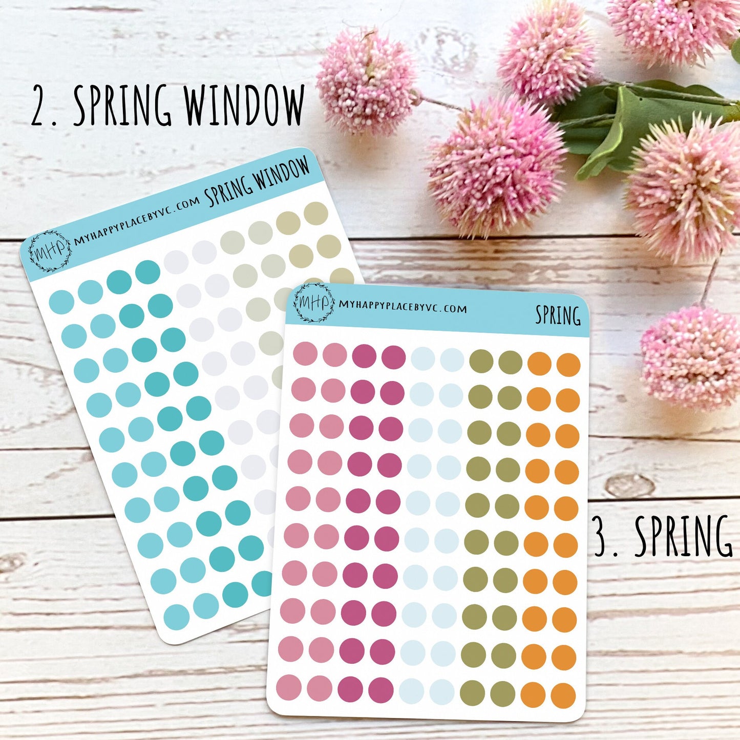Dots Planner Stickers for College Planner, Bullet Journals, Scrapbooking and Teacher Planner || Q108