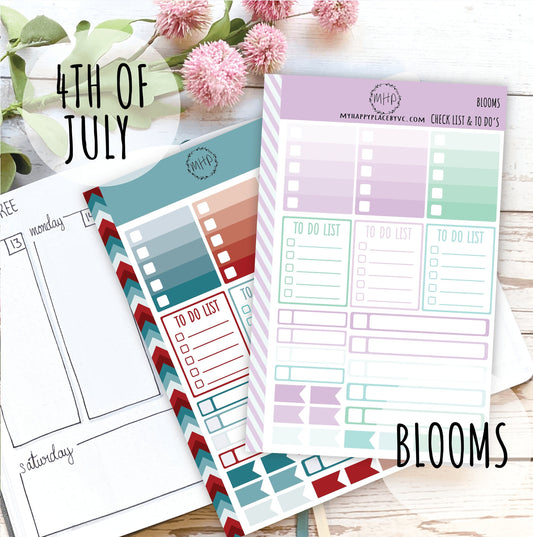 Check List and To Do Planner Stickers for College Planner, Teacher Planners and Bullet Journals || F712