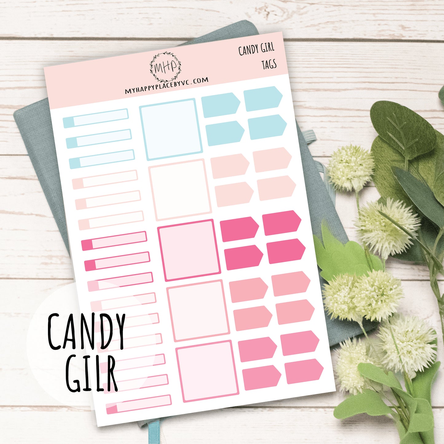 Tags Planner Stickers for College Planner, Teacher Planners and Bullet Journals || F709