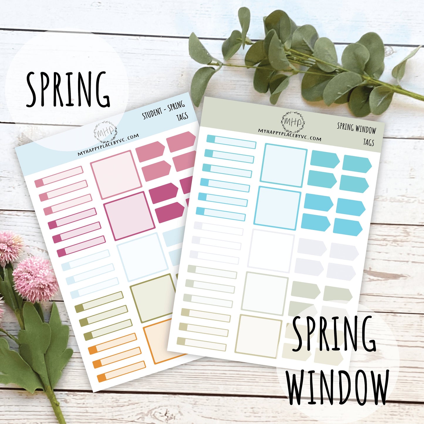 Tags Planner Stickers for College Planner, Teacher Planners and Bullet Journals || F709