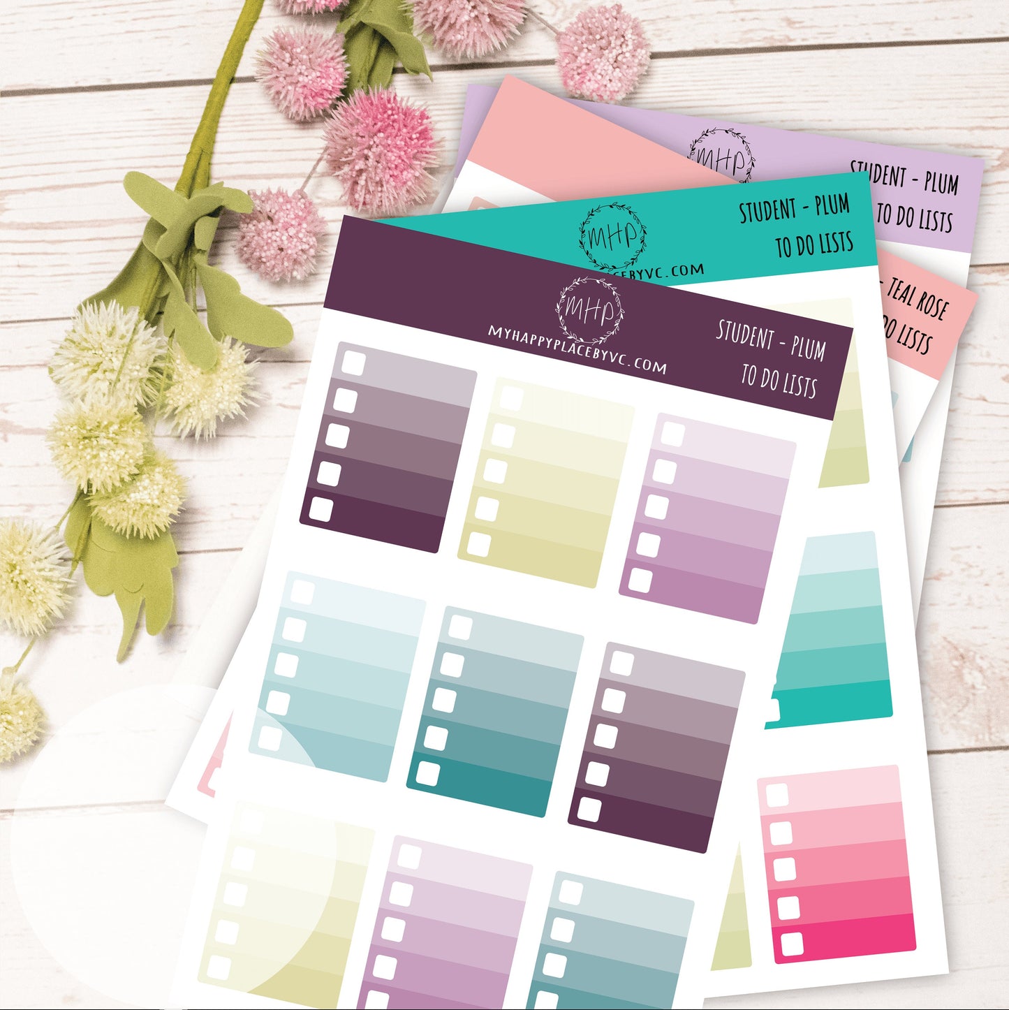 TO DO LISTS Planner Stickers for College Planner, Teacher Planners and Bullet Journals || F728