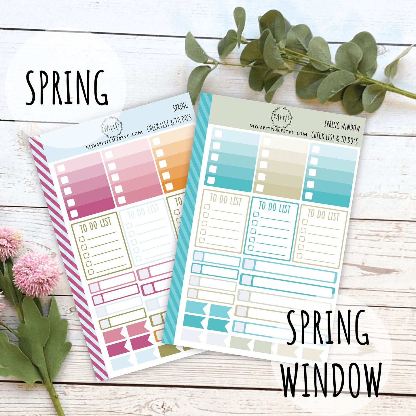 Check List and To Do Planner Stickers for College Planner, Teacher Planners and Bullet Journals || F712